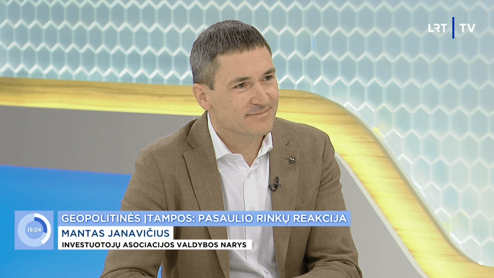 Geopolitinės įtampos: pasaulinė rinkų reakcija. Manto Janavičiaus komentaras LRT eteryje